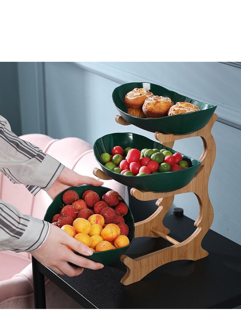 MOES - Plates Dinnerware Kitchen Fruit Bowl With Floors, long lasting elegant fruit storage bowls, Luxury Serving Snack Table Plates Serve Dessert Trays for fruits and vegetables - Image 1