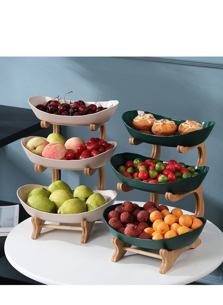 MOES - Plates Dinnerware Kitchen Fruit Bowl With Floors, long lasting elegant fruit storage bowls, Luxury Serving Snack Table Plates Serve Dessert Trays for fruits and vegetables - Image 1