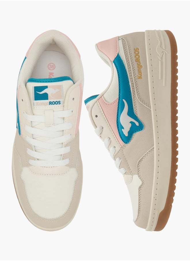 kangaROOS Women's Panelled Sports Shoes with Lace-Up Closure  - Image 2