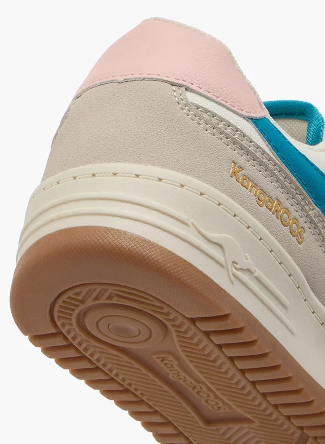كانغاروس Women's Panelled Sports Shoes with Lace-Up Closure