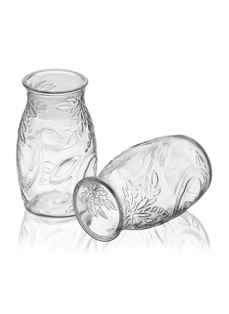 smart serve Smartserve Coconut Cocktail Mocktail Glasses 500ml Each Set of 2 Clear Transparent Tumbler  - Image 1