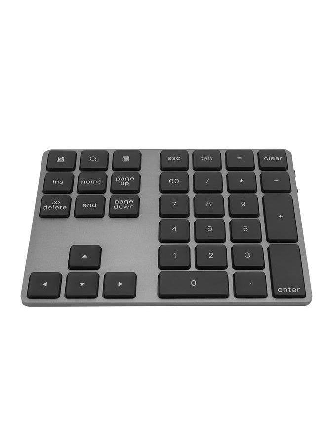 Thoraya Wireless Number Pad BT Numeric Keypad 34 Key Keyboard HUB TypeC Fit for Windows(Black)  - Image 2