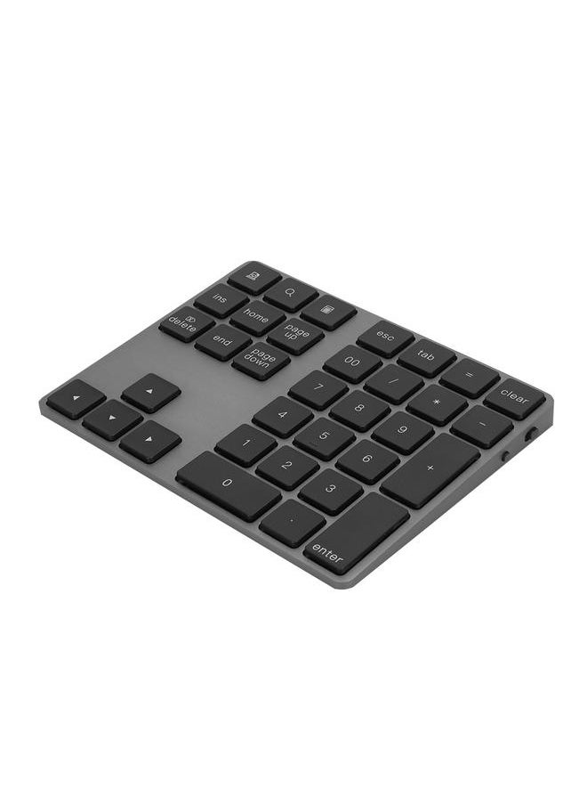 Thoraya Wireless Number Pad BT Numeric Keypad 34 Key Keyboard HUB TypeC Fit for Windows(Black)  - Image 3