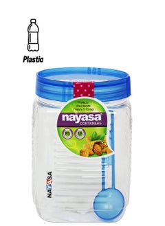 NAYASA Plastic Food Storage Containers for Kitchen with Spoon Assorted Colors - Dura 