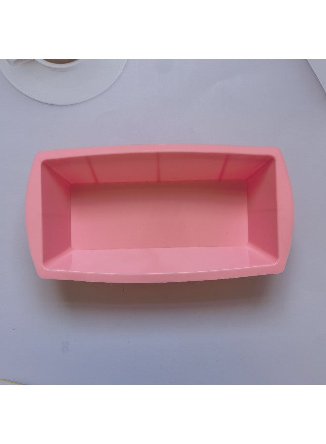 Toast Wave Silicone Cake Mold Ice Cream Pudding Dessert Mold Soap Baking Utensils-Color:Rice Powder - Image 1