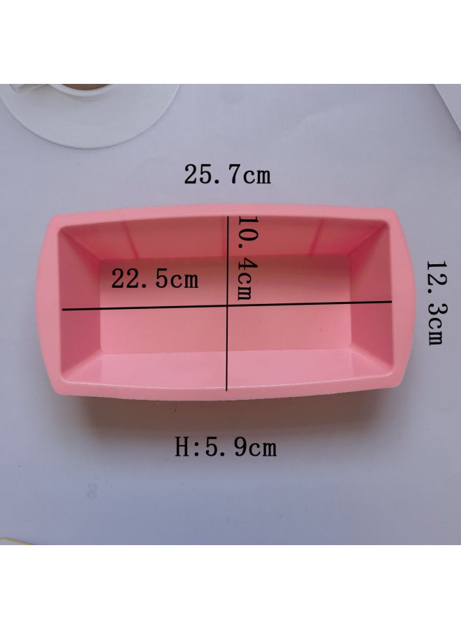 Toast Wave Silicone Cake Mold Ice Cream Pudding Dessert Mold Soap Baking Utensils-Color:Rice Powder - Image 3