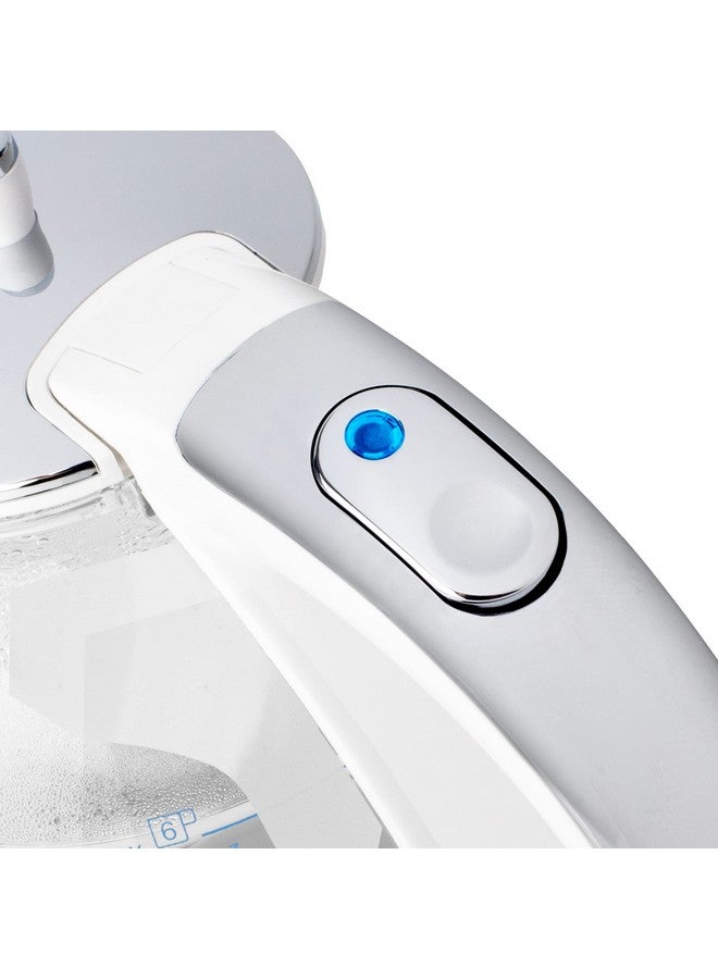 Capresso غلاية زجاجية كابريسو H2O، 240.02، بيضاء وكروم مصقول، 48 أونصة - Image 4