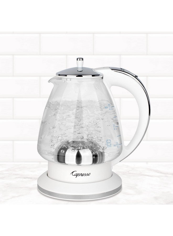 Capresso غلاية زجاجية كابريسو H2O، 240.02، بيضاء وكروم مصقول، 48 أونصة - Image 5