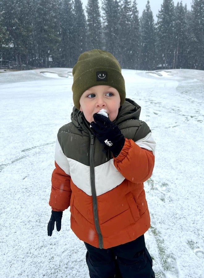 FURTALK Baby Beanie Knitted Hats Boys Girls Toddler Kids Winter Soft Warm Skull Cap Green - Image 4