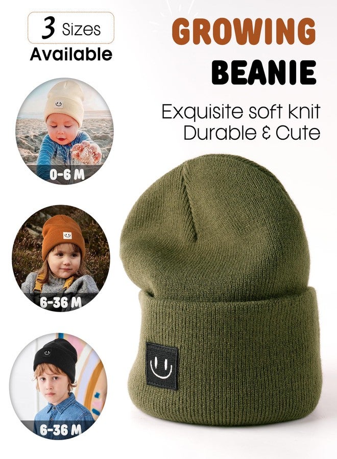 FURTALK Baby Beanie Knitted Hats Boys Girls Toddler Kids Winter Soft Warm Skull Cap Green - Image 3