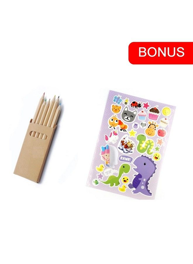 Bendon Publishing Imagine Ink Assorted Set Of Coloring Books For Boys Mess Free Invisible With Play Sticker Bonus & Wood Coloring Pencils Fun Favors Stickers Bulk - Image 3