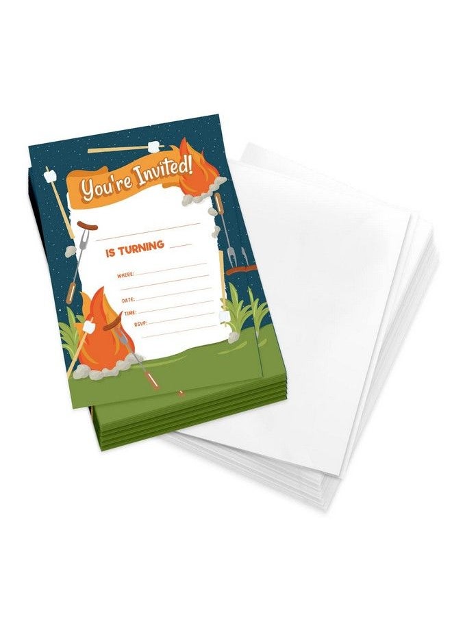 Camp Fire 2 Happy Birthday Invitations Invite Cards (25 Count) With Envelopes Girls Boys Kids Party (25Ct) - pzsku/Z40472C4E4D43F4794D73Z/45/_/1693548333/1897b028-8e8a-43da-b48d-e0860f74877d