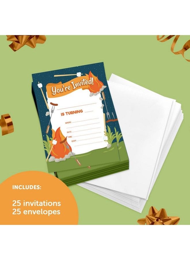 Camp Fire 2 Happy Birthday Invitations Invite Cards (25 Count) With Envelopes Girls Boys Kids Party (25Ct) - pzsku/Z40472C4E4D43F4794D73Z/45/_/1693548343/f95d69b9-c632-442f-aac6-fdf32e788ec3