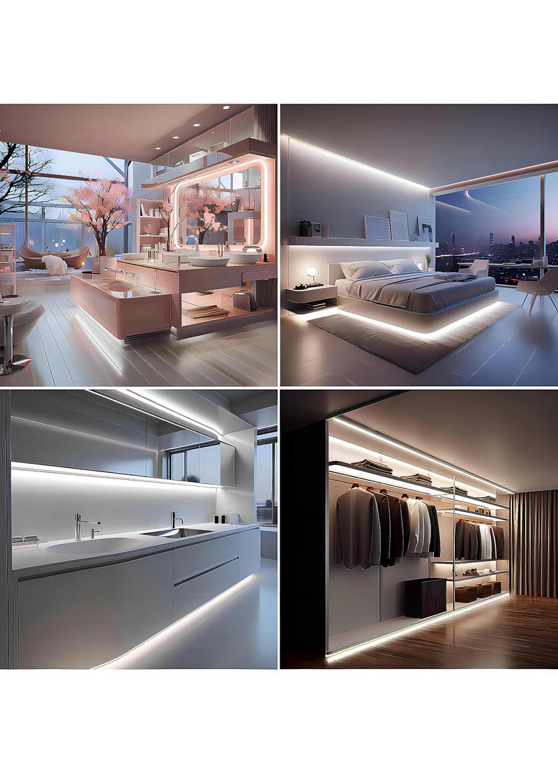 Hoasis LED Strip Lights， 5V USB 6.56ft/2m LEDs Touch stepless Dimmable USB Strip Light， 6000K White 10W Flexible 5v LED Lights for Bedroom，Kitchen, DIY Lighting Room， Decor TV - Image 5