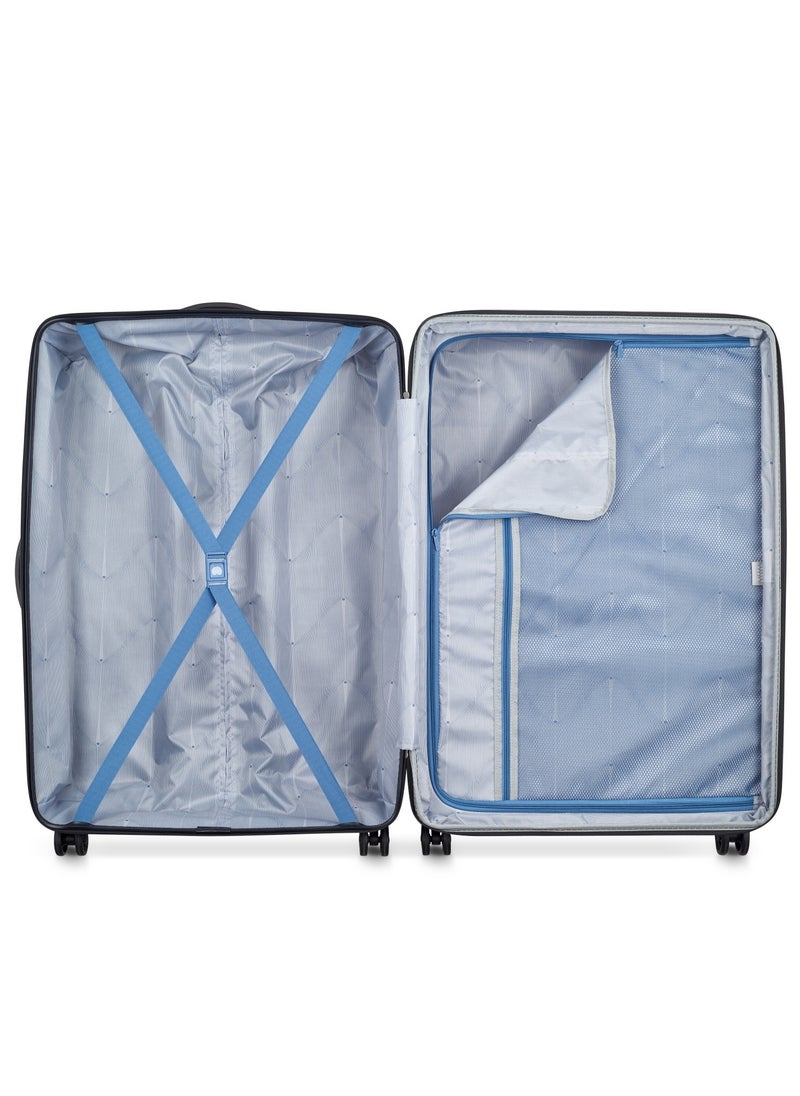 DELSEY Paris Tiphanie 82cm Hardcase 4 Double Wheel Expandable Check-In Luggage Trolley Case Aqua - 00389283142ME  - Image 3