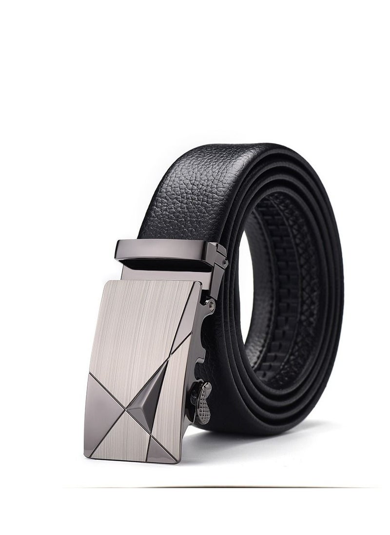 Loquat - Men's automatic buckle business belt Laser triangulation - Image 1