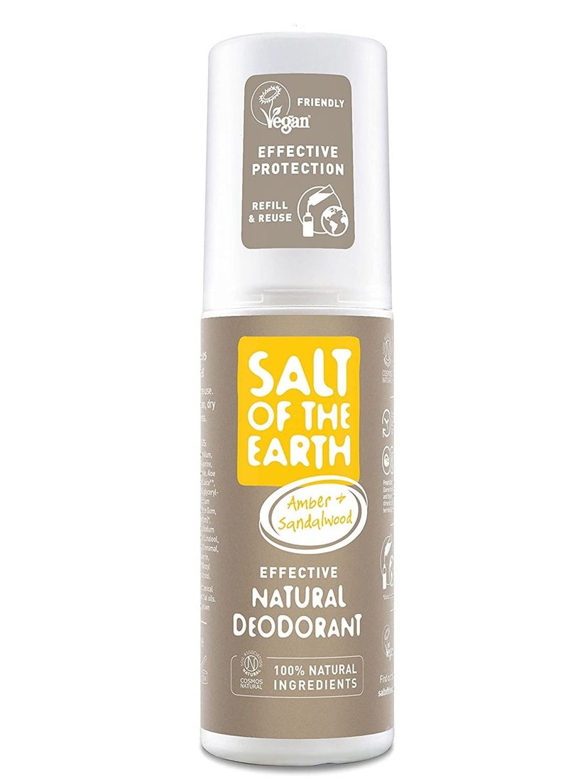 Salt Of The Earth - SALT OF EARTH DEODORANT AMBER & SANDELWOOD - Image 1