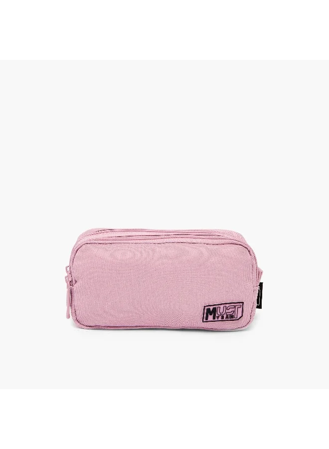ماست Pouch-Monochrome-Sustainable-2 Cmprts (Rpet 900D Pu) Pink \ 20X6X9