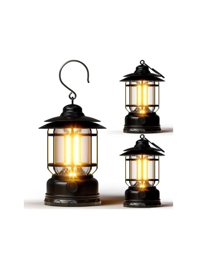 erorex 1 Pack Camping Lantern Battery Powered with Stepless Dimming, Portable Outdoor LED Lantern for Power Outage, Hand & Hanging Waterproof Camping Essentials Light for Emergency, Tent, Hiking, Fishing - Image 1