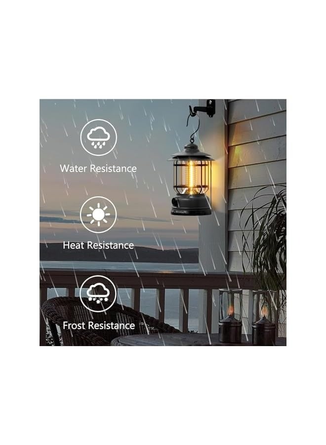erorex 1 Pack Camping Lantern Battery Powered with Stepless Dimming, Portable Outdoor LED Lantern for Power Outage, Hand & Hanging Waterproof Camping Essentials Light for Emergency, Tent, Hiking, Fishing - Image 2