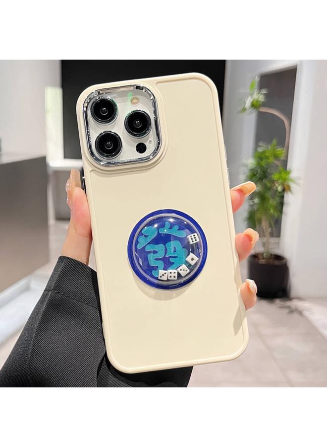 erorex Case For iPhone 14 Pro Electroplated Lens Ring Dice Phone Case - Image 1