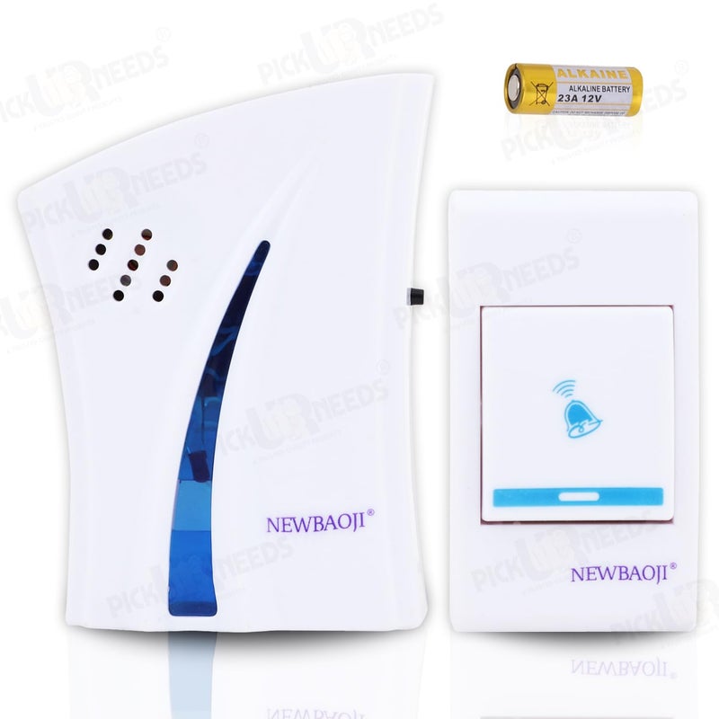 Pick Ur Needs جرس باب لاسلكي بعيد المدى مع نغمات قابلة للتعديل بسهولة مع جهاز تحكم عن بعد للاستخدام المتعدد - Image 1