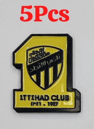 5 metal stickers of the Saudi Al-Ittihad Club logo for mobile phones or any smooth surface - pzsku/Z404772FA42D7B0E5CE63Z/45/1751711689/f88d20af-ec58-4a41-b6d9-c2bcf2008266