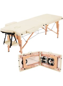 Cool Baby Portable Massage Table Professional Adjustable Folding Bed with 3 Part Wooden Frame Ergonomic Headrest and Tote Bag for Therapeutic Salon SPA Facial Treatment  - Image 1