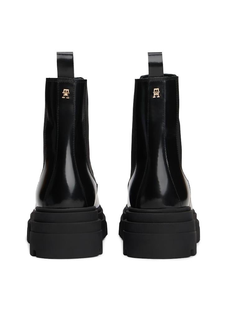 TOMMY HILFIGER Shiny Leather Chelsea Boots - Image 3