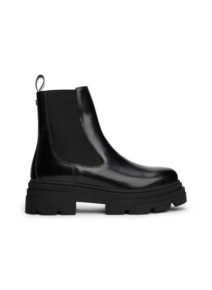 TOMMY HILFIGER Shiny Leather Chelsea Boots - Image 1