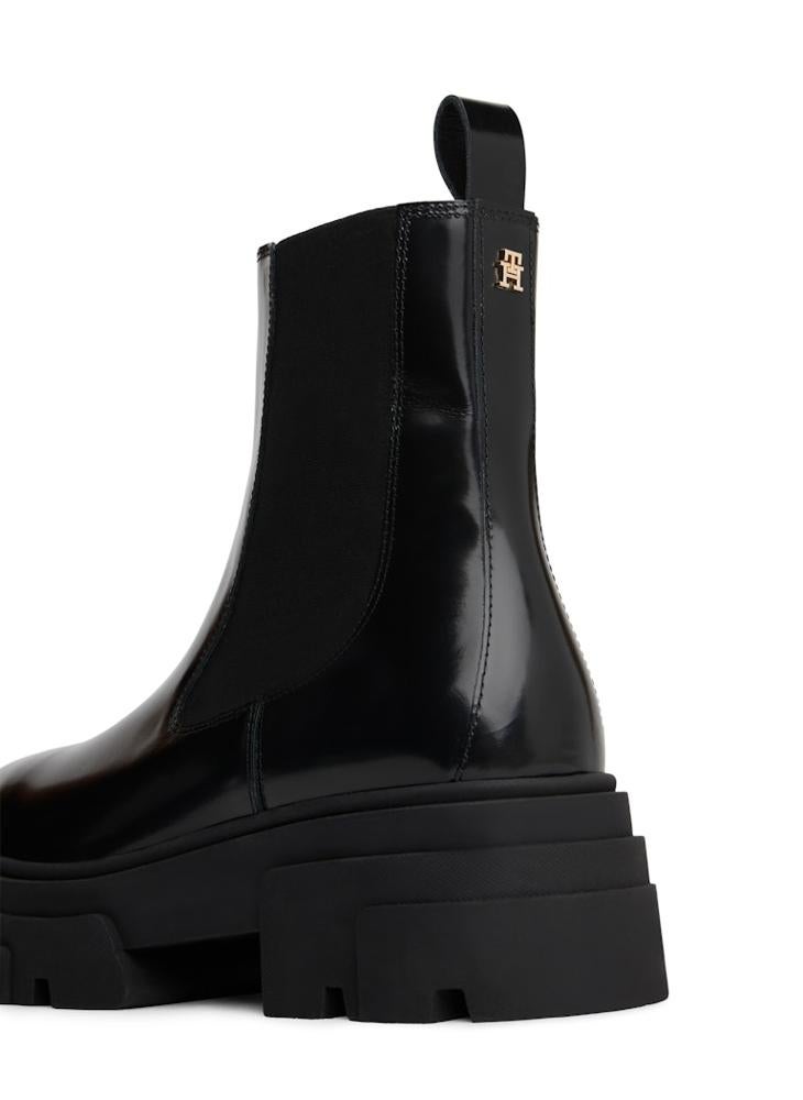 TOMMY HILFIGER Shiny Leather Chelsea Boots - Image 5