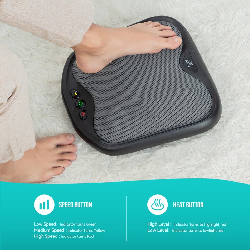 Snailax Shiatsu Foot Massager with Heat, Washable Cover Kneading Foot & Back Massager, Heated Feet Warmer, Electric Feet Massager Machine for Plantar Fasciitis - Image 4