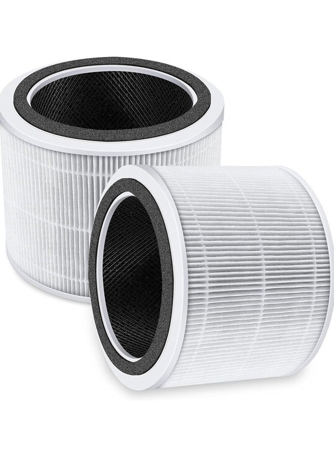 صاروخ فلاير فلتر بديل Core 200S مكون من 1 عبوة لجهاز تنقية الهواء LEVOIT Core 200S ، فلتر الكربون المنشط 3 في 1 H13 True HEPA ، أبيض - Image 1