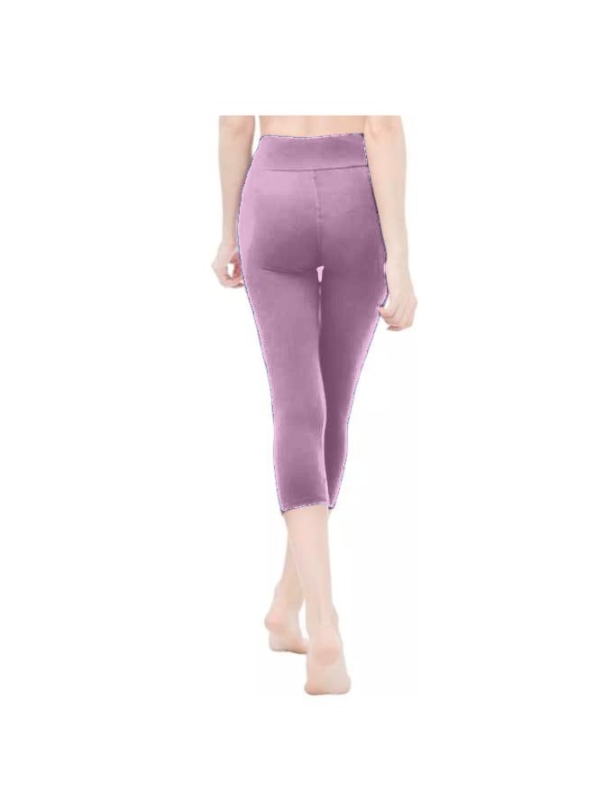 سروال يوجا عالي الخصر بدون خياطة للنساء KU323 - Image 2