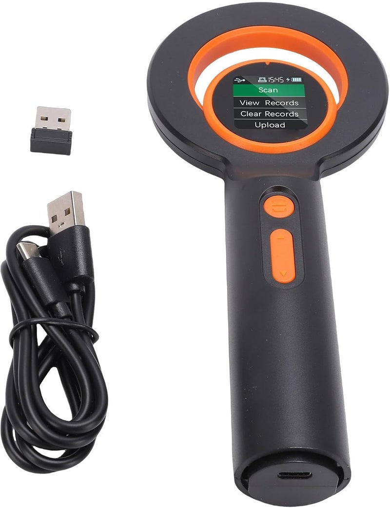Fafeicy Pet Chip Reader, EMID FDX B ISO11784 85 Scanner with 2.4G BT USB Connectivity, for Animal Marker and Glass Digital Tag Detection up to 20cm - Image 1