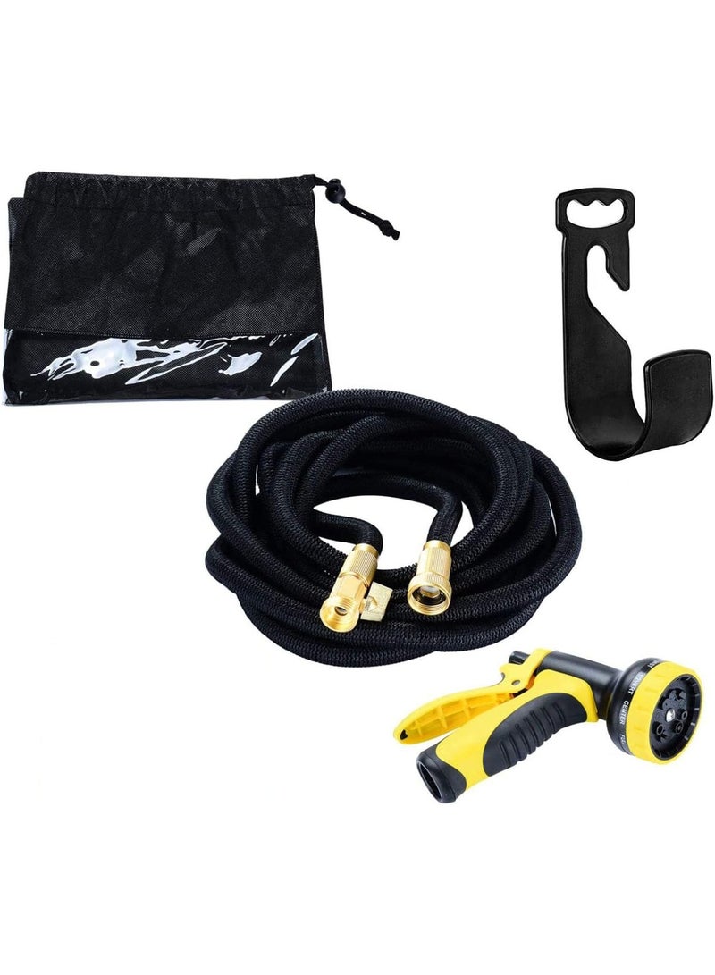 AROAQ Expandable Garden Hoses, Kink-Free Flexible Stretch Hose with Multi-Function Spray Gun, Expandable Garden Hoses for Watering, Car Washing,100ft - Image 4