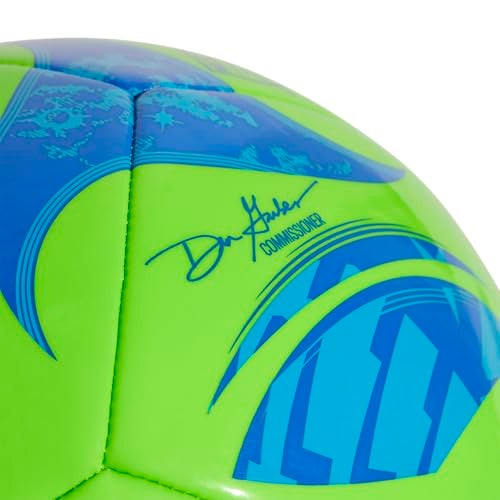adidas MLS Club Soccer Ball, Green/Glory Blue/Solar Blue, 5 - Image 2
