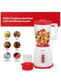 Oscar OBL219 2-in-1 Blender & Mixer Grinder – 350W Powerful Motor, Speed Control with Pulse, Overheat Protection – Red - pzsku/Z4047CF3168D3E231BA3AZ/45/_/1740468032/4cd95ae1-d30f-4f61-adca-d5d754fa1b0d