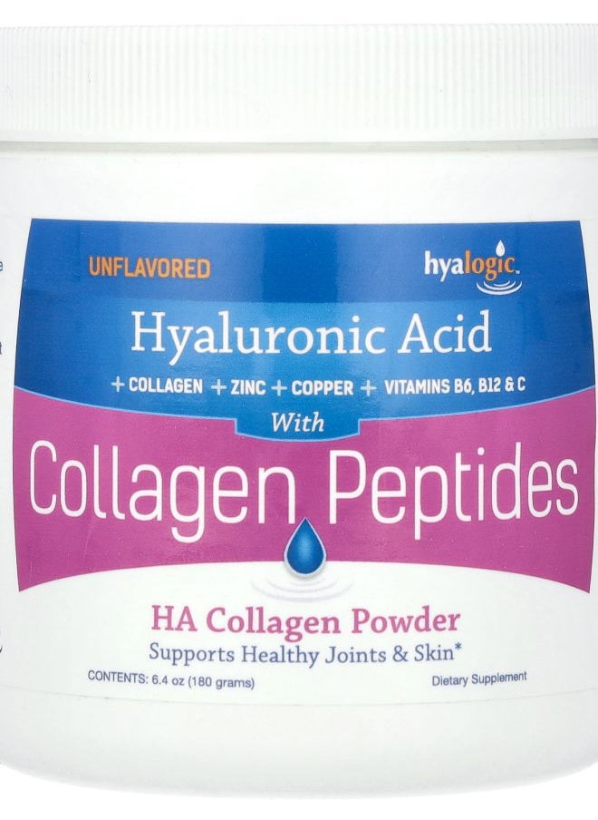 Hyalogic - HA Collagen Powder Unflavored 6.4 oz (180 g) - Image 1