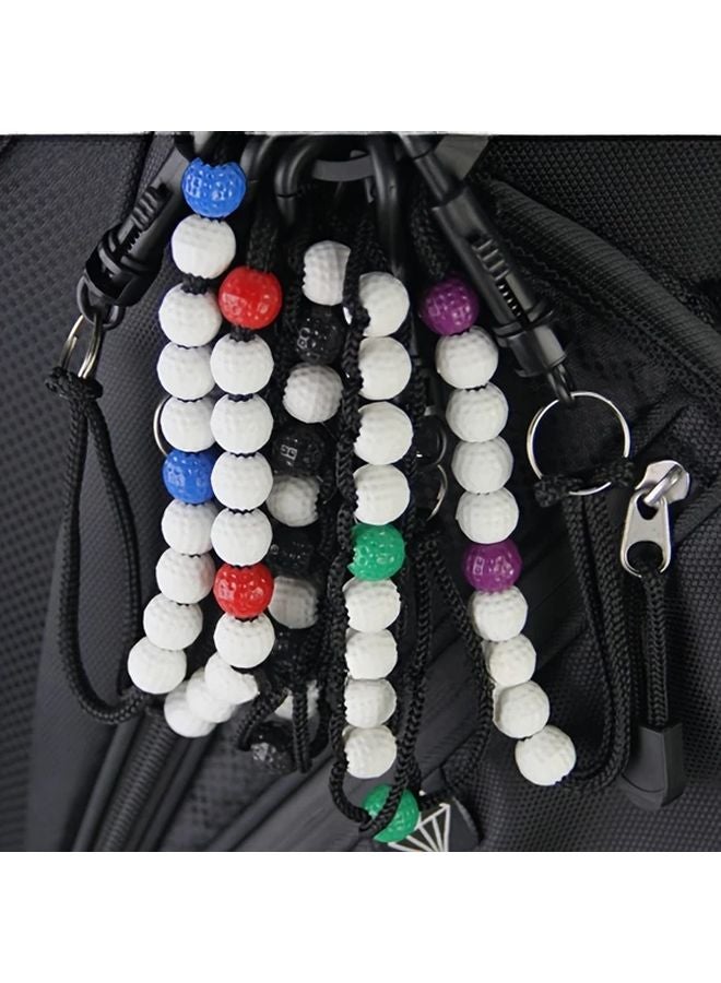 1pc Golf Scorekeeper Bead String Assorted Colors Portable Easy Use No Power Required - Image 2