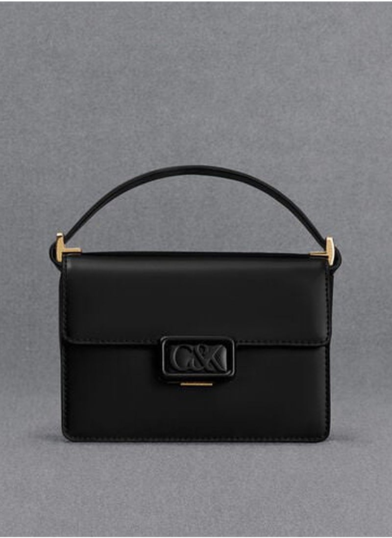Charles & Keith Charles & Keith Leather Metallic Boxy Bag  - Image 1