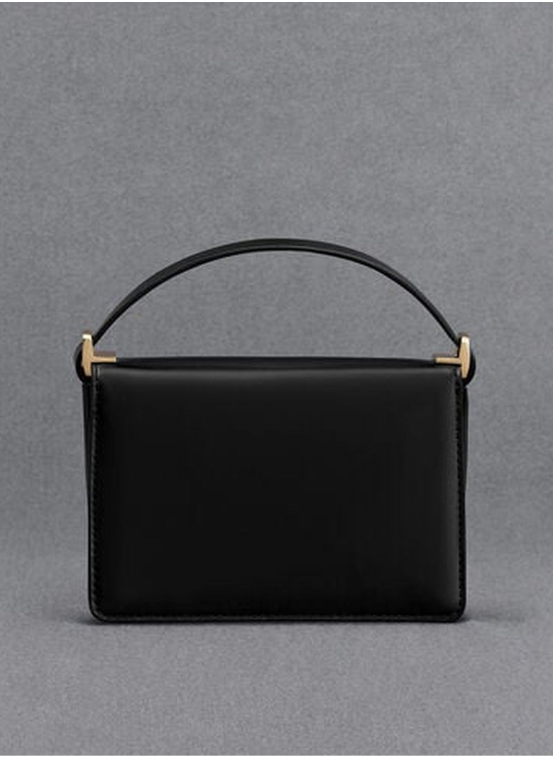Charles & Keith Charles & Keith Leather Metallic Boxy Bag  - Image 2