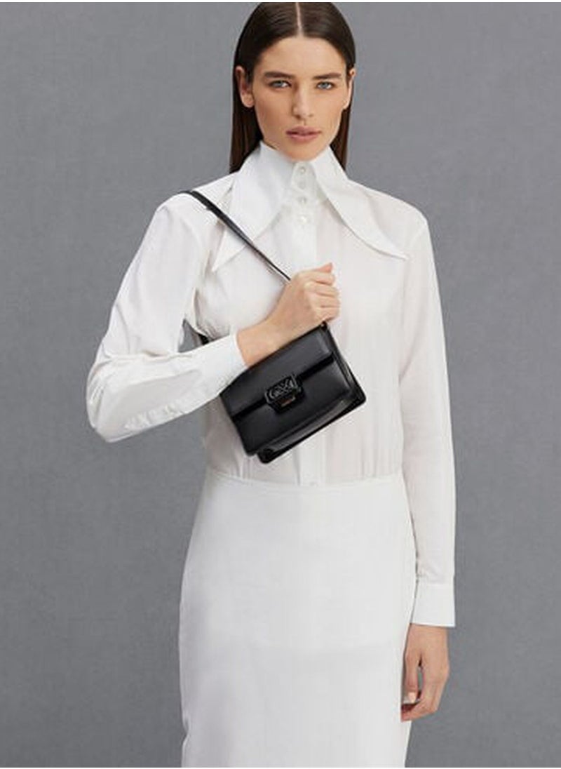 Charles & Keith Charles & Keith Leather Metallic Boxy Bag  - Image 5