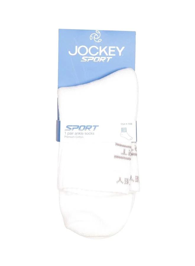 JOCKEY Jockey 7036 Men Compact Cotton Terry Ankle Length Socks With Stay Fresh Treatment