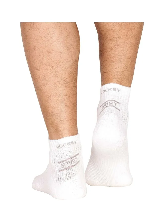 JOCKEY Jockey 7036 Men Compact Cotton Terry Ankle Length Socks With Stay Fresh Treatment