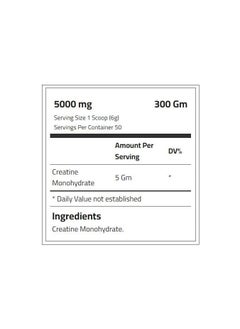 Laperva Ultra Creatine 5000mg Unflavoured 300 Gm 60 Servings  - Image 2