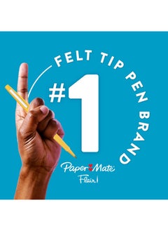 Paper Mate Flair Felt Tip Pens, Medium Point (0.7Mm), Assorted Colors, 24 Count  - Image 4