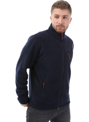 Honest Bato Collar Full Zipper Jacket Navy Blue  - Image 2