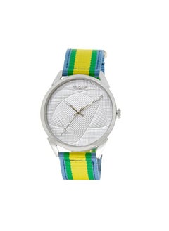 Blade BLADE Retro Fútbol Yellow-Green-Blue 3697GSW6B SS & Nylon 3-Hands Unisex Watch  - Image 1