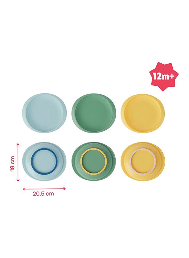 Badabulle Non-Slip And Unbreakable Plates, Set of 3 - Image 3